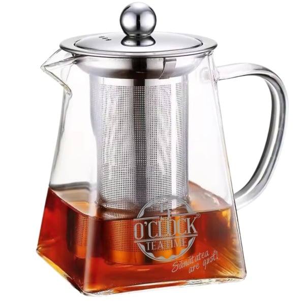 Ceainic pătrat cu infuzor 650 ml